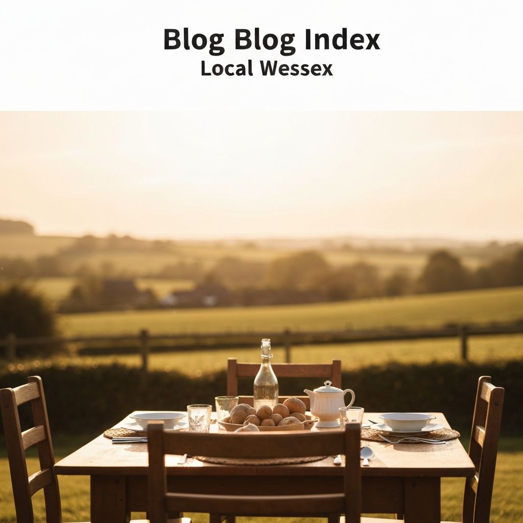 Blog header with traditional Wessex table
